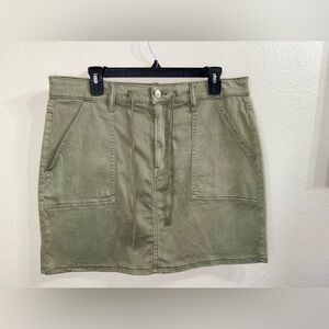 American Eagle‎ Outfitters Khaki Sage Gorpcore Mini Skirt- Size 14